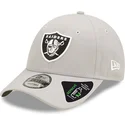 mutzen-gebogen-grau-verstellbares-band-9forty-repreve-der-las-vegas-raiders-nfl-von-new-era