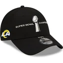 casquette-courbee-noire-snapback-9forty-parade-super-bowl-champions-lvi-2022-los-angeles-rams-nfl-new-era