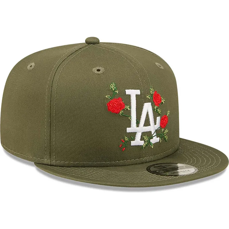 gorra-plana-verde-snapback-9fifty-flower-de-los-angeles-dodgers-mlb-de-new-era