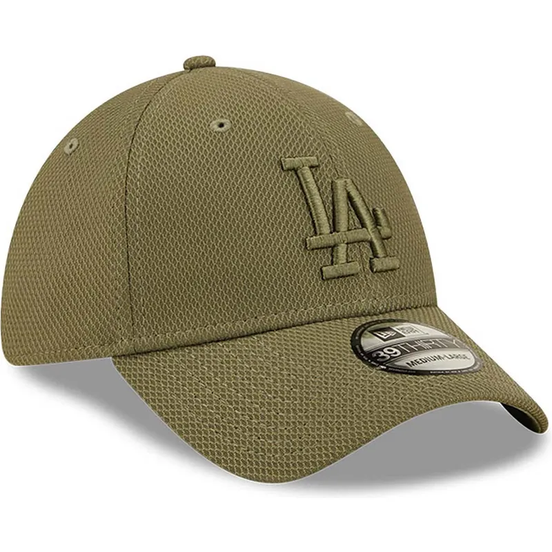 Gorra curva negra ajustada 39THIRTY Essential de Los Angeles Dodgers MLB de  New Era