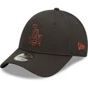 schwarze-verstellbare-9forty-team-outline-kappe-der-los-angeles-dodgers-mlb-von-new-era