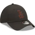 schwarze-verstellbare-9forty-team-outline-kappe-der-los-angeles-dodgers-mlb-von-new-era