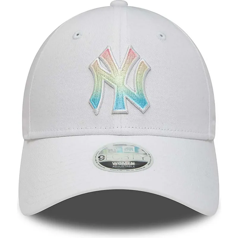 mutzen-gebogen-weiss-verstellbares-band-multicolor-9forty-ombre-infill-der-new-york-yankees-mlb-von-new-era