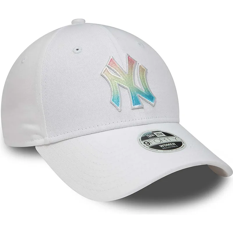 mutzen-gebogen-weiss-verstellbares-band-multicolor-9forty-ombre-infill-der-new-york-yankees-mlb-von-new-era