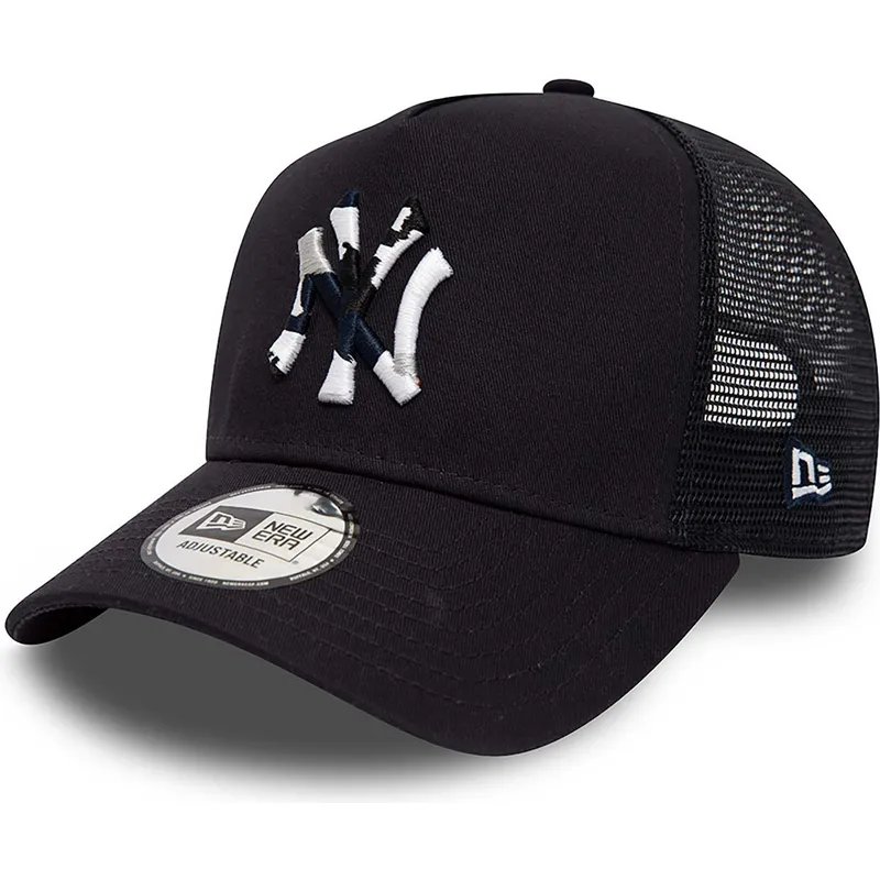 mutzen-gebogen-marineblau-snapback-a-frame-team-camo-infill-der-new-york-yankees-mlb-von-new-era