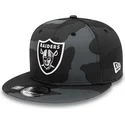 mutzen-flach-tarnung-snapback-negro-9fifty-team-der-las-vegas-raiders-nfl-von-new-era