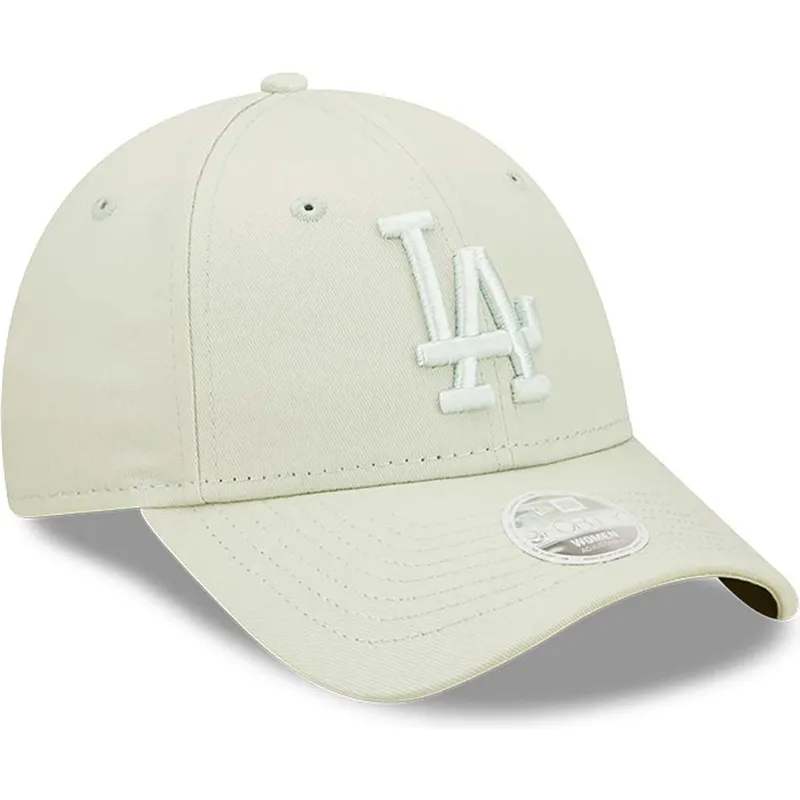 mutzen-gebogen-grun-verstellbares-band-claro-claro-9forty-league-essential-der-los-angeles-dodgers-mlb-von-new-era