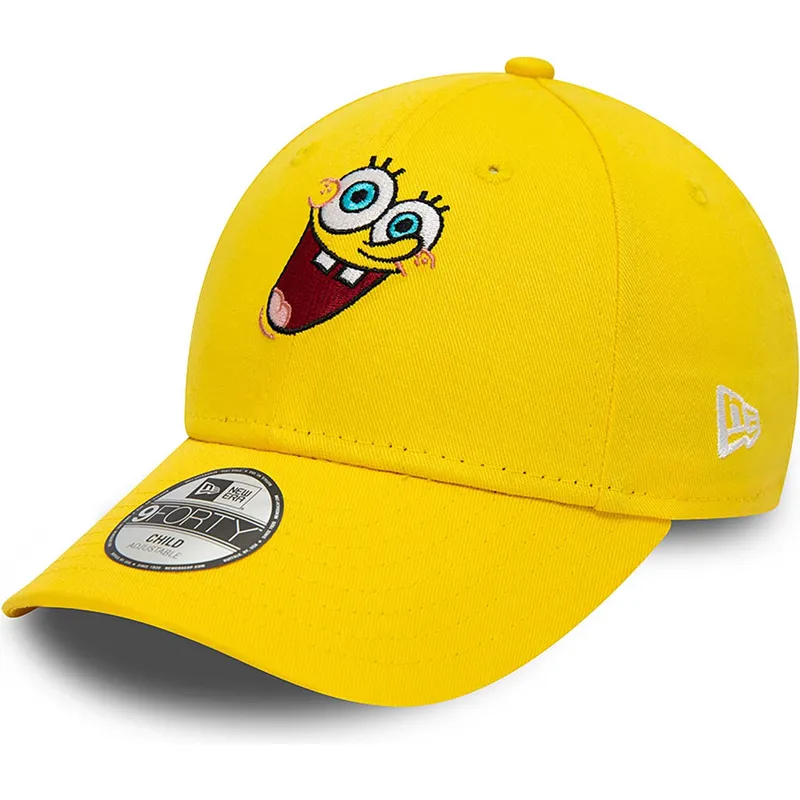 mutzen-gebogen-gelb-verstellbares-band-fur-kinder-9forty-der-bob-esponja-bob-esponja-von-new-era mutzen-gebogen-gelb-verstellbares-band-fur-kinder-9forty-der-bob-esponja-bob-esponja-von-new-era