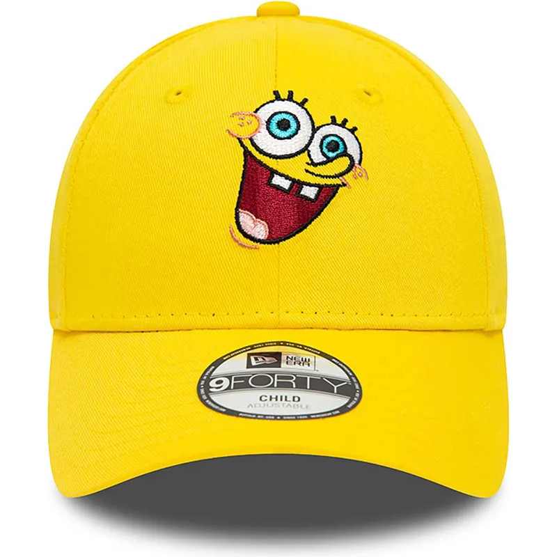 mutzen-gebogen-gelb-verstellbares-band-fur-kinder-9forty-der-bob-esponja-bob-esponja-von-new-era mutzen-gebogen-gelb-verstellbares-band-fur-kinder-9forty-der-bob-esponja-bob-esponja-von-new-era