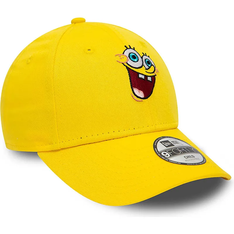 mutzen-gebogen-gelb-verstellbares-band-fur-kinder-9forty-der-bob-esponja-bob-esponja-von-new-era mutzen-gebogen-gelb-verstellbares-band-fur-kinder-9forty-der-bob-esponja-bob-esponja-von-new-era