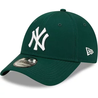 Casquette courbée verte foncé ajustable 9FORTY League Essential New York Yankees MLB New Era