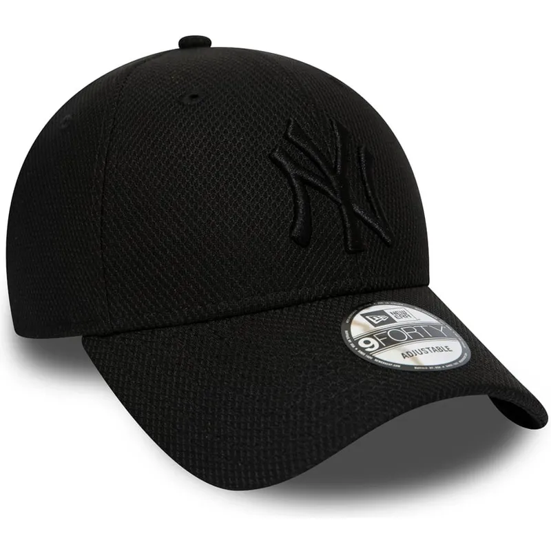 cappellino-con-visiera-curva-nero-regolabile-con-logo-nero-9forty-diamond-era-di-new-york-yankees-mlb-di-new-era