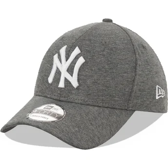 Gorra curva gris ajustable 9FORTY Jersey de New York Yankees MLB de New Era