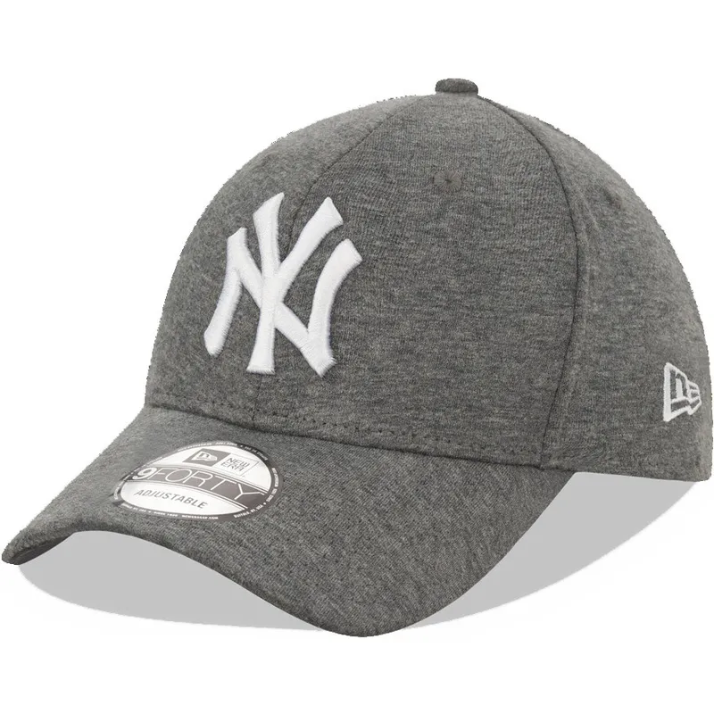 graue-verstellbare-curved-cap-9forty-jersey-der-new-york-yankees-mlb-von-new-era
