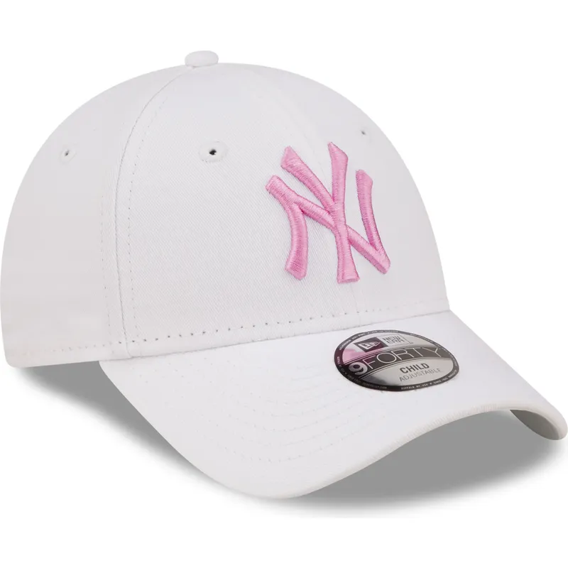 Gorra curva blanca ajustable 9FORTY Essential de New York Yankees