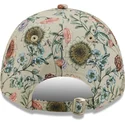 casquette-courbee-beige-ajustable-pour-femme-9forty-all-over-print-floral-new-york-yankees-mlb-new-era