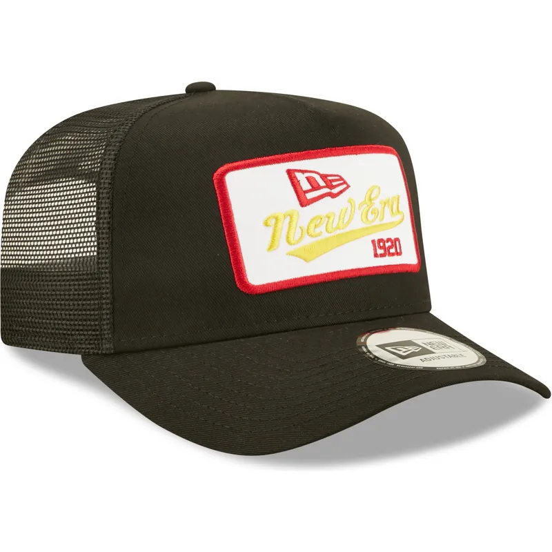 mutzen-gebogen-schwarz-snapback-a-frame-von-new-era