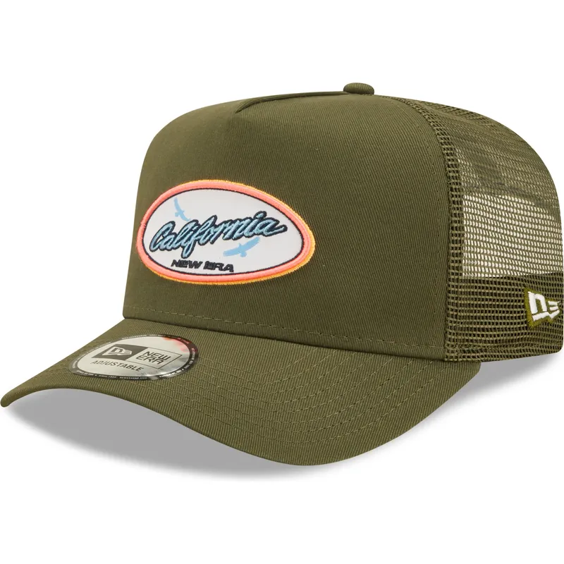 mutzen-gebogen-grun-snapback-a-frame-von-new-era