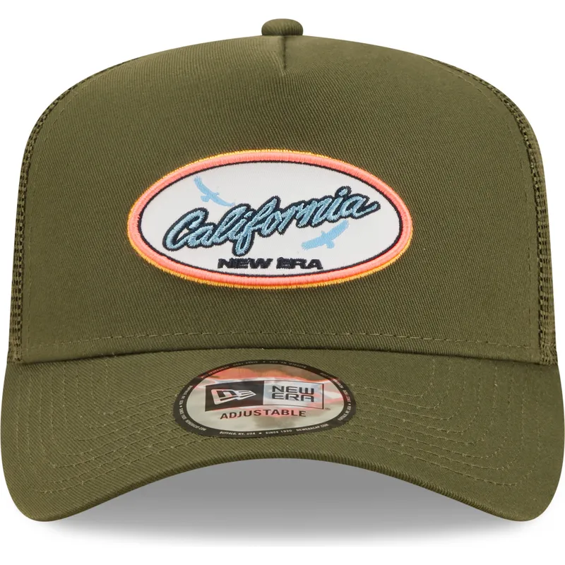 mutzen-gebogen-grun-snapback-a-frame-von-new-era