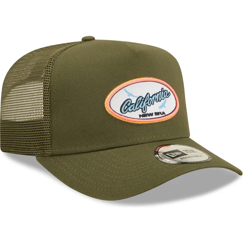 mutzen-gebogen-grun-snapback-a-frame-von-new-era