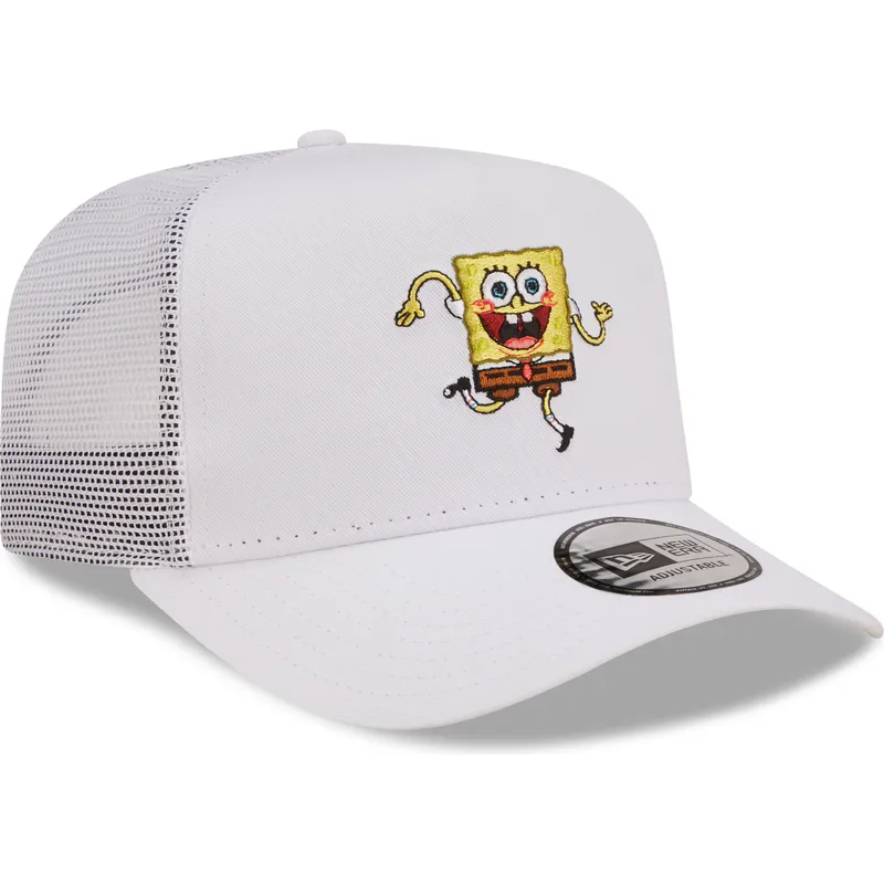 mutzen-gebogen-weiss-snapback-a-frame-der-bob-esponja-von-new-era