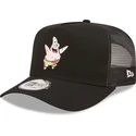 mutzen-gebogen-schwarz-snapback-a-frame-der-patricio-estrella-bob-esponja-von-new-era