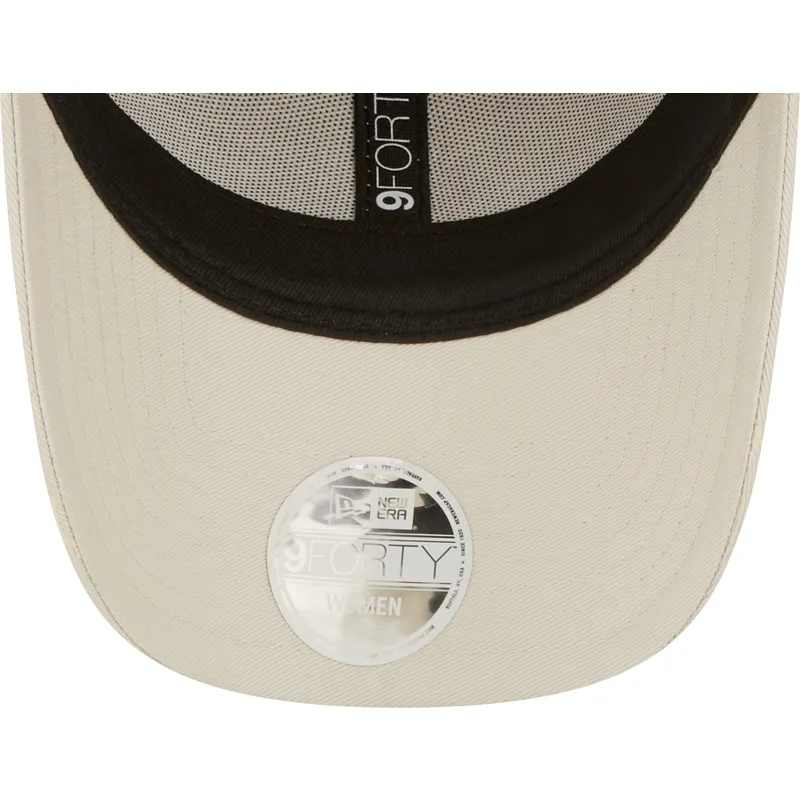 bojd-beige-justerbar-keps-for-dam-9forty-monogram-fran-new-york-yankees-mlb-av-new-era