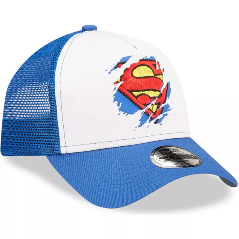 Gorra plana azul snapback para niño 9FIFTY de Superman DC Comics