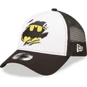 new-era-batman-dc-comics-a-frame-schwarze-und-weisse-trucker-kappe-fur-jungen