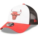 casquette-trucker-blanche-noire-et-rouge-a-frame-team-colour-chicago-bulls-nba-new-era