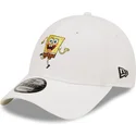 mutzen-gebogen-weiss-verstellbares-band-9forty-der-bob-esponja-von-new-era