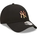 gorra-curva-negra-ajustable-con-logo-naranja-9forty-gradient-infill-de-new-york-yankees-mlb-de-new-era