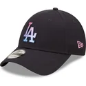 mutzen-gebogen-marineblau-verstellbares-band-9forty-gradient-infill-der-los-angeles-dodgers-mlb-von-new-era