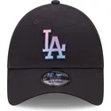 mutzen-gebogen-marineblau-verstellbares-band-9forty-gradient-infill-der-los-angeles-dodgers-mlb-von-new-era