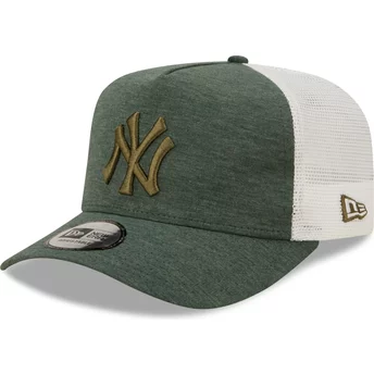 Casquette trucker verte avec logo vert A Frame Pull Essential New York Yankees MLB New Era