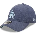 mutzen-gebogen-marineblau-verstellbares-band-9forty-jersey-essential-der-los-angeles-dodgers-mlb-von-new-era
