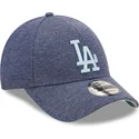 mutzen-gebogen-marineblau-verstellbares-band-9forty-jersey-essential-der-los-angeles-dodgers-mlb-von-new-era