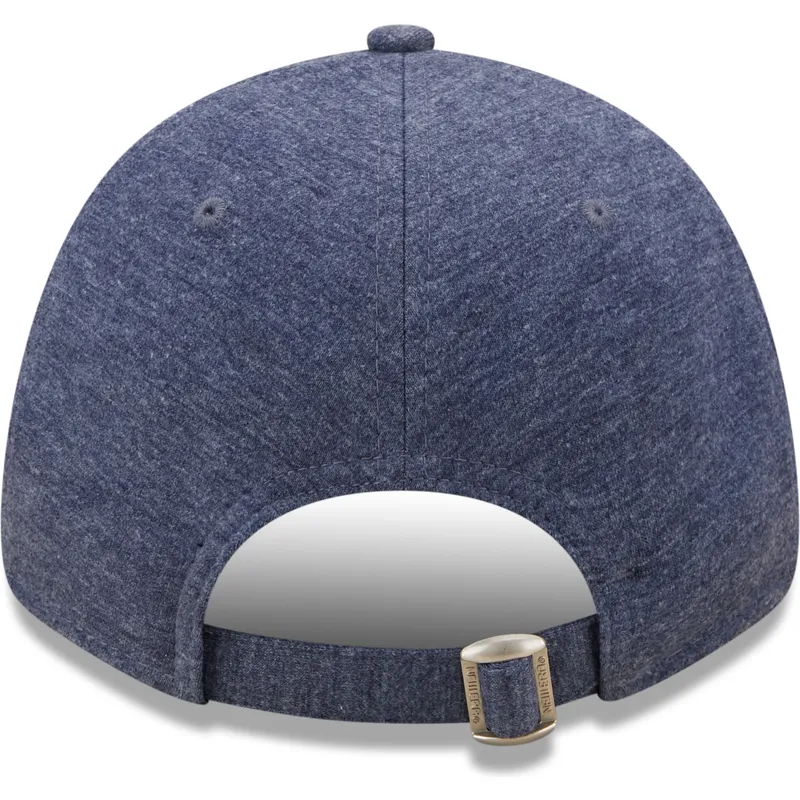mutzen-gebogen-marineblau-verstellbares-band-9forty-jersey-essential-der-los-angeles-dodgers-mlb-von-new-era