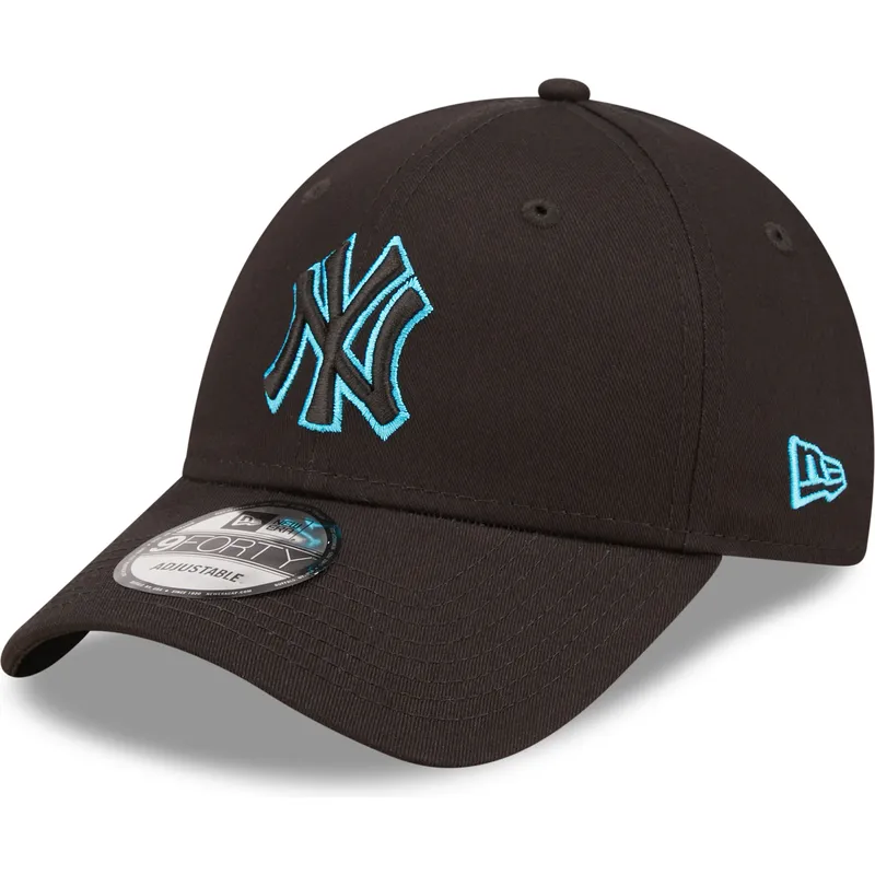 mutzen-gebogen-schwarz-verstellbares-band-9forty-neon-outline-der-new-york-yankees-mlb-von-new-era mutzen-gebogen-schwarz-verstellbares-band-9forty-neon-outline-der-new-york-yankees-mlb-von-new-era