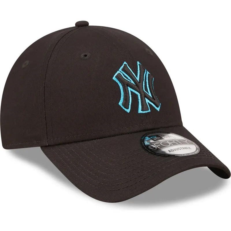 mutzen-gebogen-schwarz-verstellbares-band-9forty-neon-outline-der-new-york-yankees-mlb-von-new-era mutzen-gebogen-schwarz-verstellbares-band-9forty-neon-outline-der-new-york-yankees-mlb-von-new-era