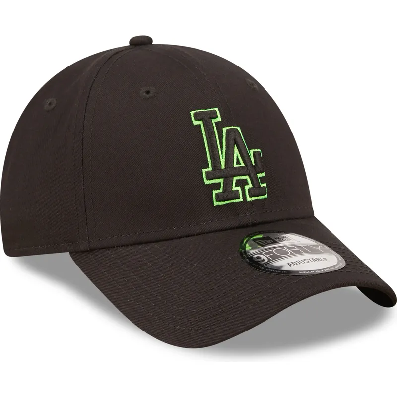 mutzen-gebogen-schwarz-verstellbares-band-9forty-neon-outline-der-los-angeles-dodgers-mlb-von-new-era mutzen-gebogen-schwarz-verstellbares-band-9forty-neon-outline-der-los-angeles-dodgers-mlb-von-new-era