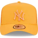 mutzen-gebogen-orange-snapback-a-frame-tonal-mesh-der-new-york-yankees-mlb-von-new-era