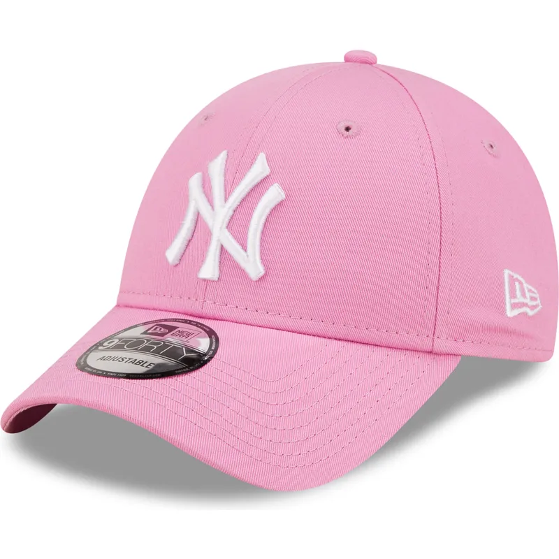 mutzen-gebogen-rosa-verstellbares-band-9forty-league-essential-der-new-york-yankees-mlb-von-new-era mutzen-gebogen-rosa-verstellbares-band-9forty-league-essential-der-new-york-yankees-mlb-von-new-era