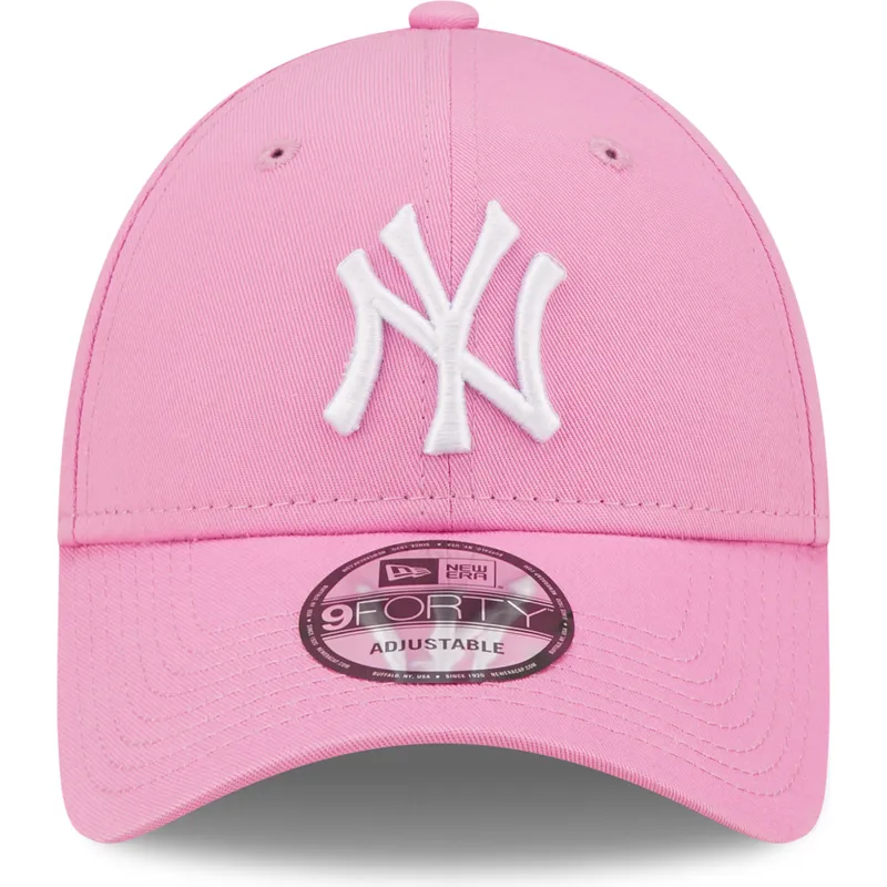 mutzen-gebogen-rosa-verstellbares-band-9forty-league-essential-der-new-york-yankees-mlb-von-new-era mutzen-gebogen-rosa-verstellbares-band-9forty-league-essential-der-new-york-yankees-mlb-von-new-era