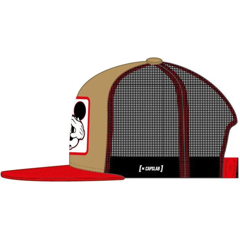 mutzen-flach-braun-snapback-mickey-mouse-disney-von-capslab