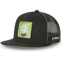 schwarze-rick-sanchez-flat-trucker-cap-casf-ri1-rick-und-morty-von-capslab