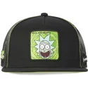 schwarze-rick-sanchez-flat-trucker-cap-casf-ri1-rick-und-morty-von-capslab