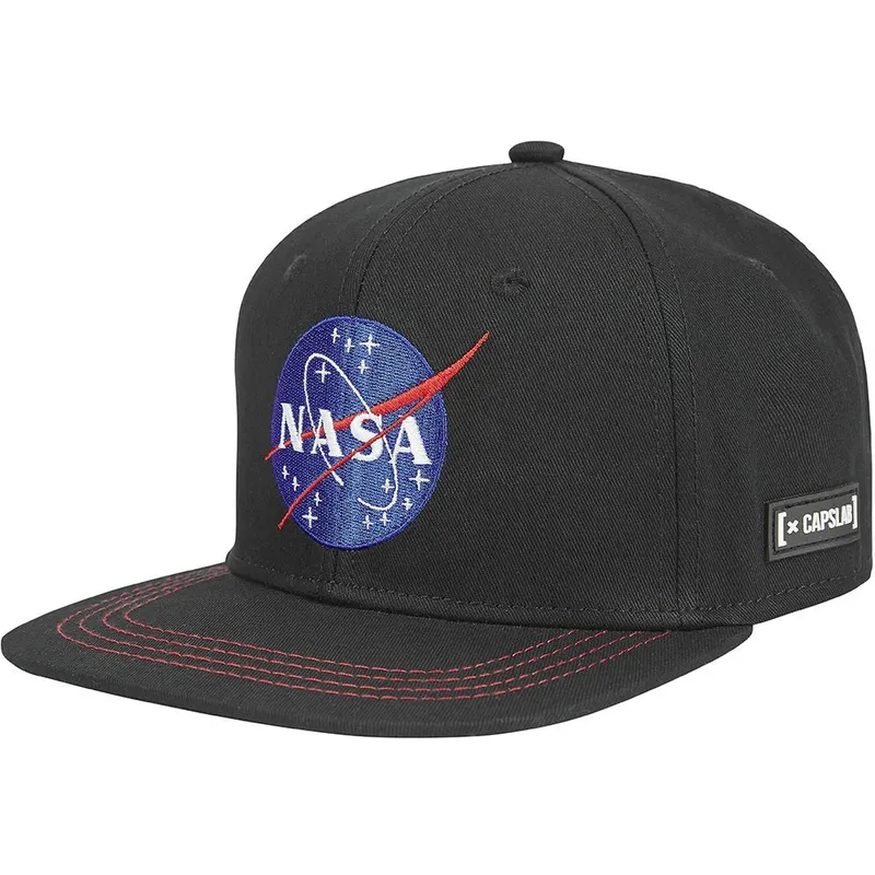 schwarze-flache-snapback-kappe-us2-nasa-von-capslab