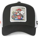 trucker-cap-schwarz-und-weiss-mario-kart-dri2-super-mario-bros-von-capslab