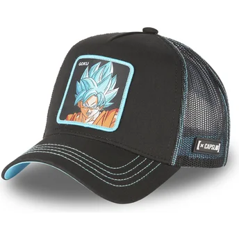 Gorra trucker nera Son Goku Super Saiyan Blue CAS GOK1 Dragon Ball di Capslab